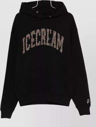 Icecream logo cotton hoodie