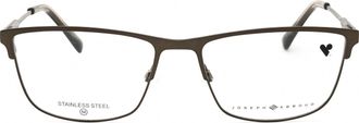Joseph Abboud JA4105 Metal Rectangular Eyeglasses - Grey