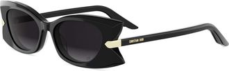 Dior Diorbutterfly S2I Smoke Gradient Butterfly Ladies Sunglasses CD40228I 01B 52