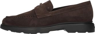 Hogan H393 Moccasin - Heren - Loafers - Bruin - 43 1/2 EU - Leer - Schoenen