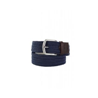 Ralph Lauren Accessoires, Heren, Blauw, M, Katoen, 35Mm Gevlochten Stretch Riem