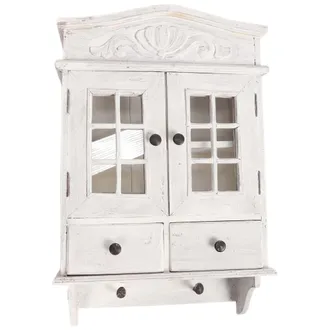 OEM Vitrina Colgante Blanca, Vitrina De Cristal, Estilo Cl&aacute;sico, Elemento Decorativo De Interior