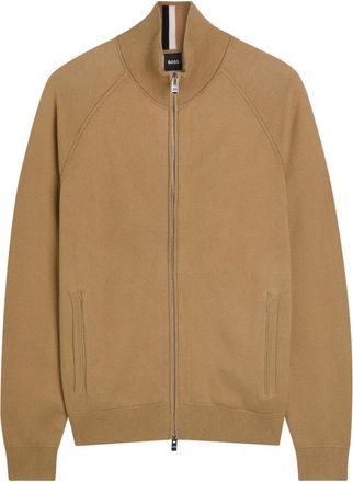 BOSS Boss Fine-knit Cotton and Wool-blend Cardigan - Khaki - Xxl