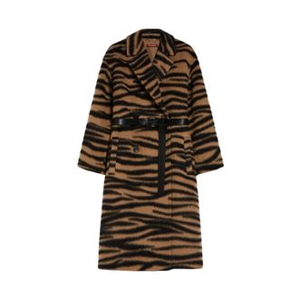 Max Mara Jassen, Dames, Beige, M, Wol, Vidim Coat