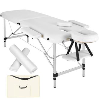TecTake Massage Table Set in White