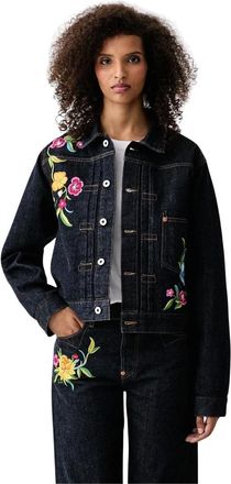 Kenzo Chaqueta vaquera Wildflower - Jackets - Mujer - Azul - XS