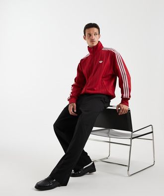 adidas Originals Firebird Drop Needle - Top sportivo rosso