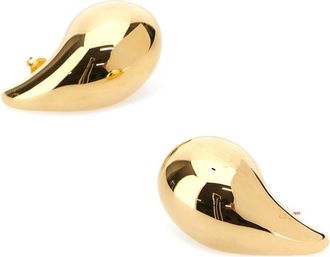 Bottega Veneta Womens Gold Silver Big Drop Earrings
