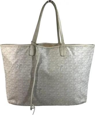 Goyard White Pvc Leather Pouch Shoulder Bag Tote Bag (Pre-Owned)