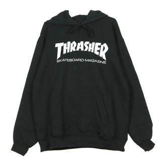 Thrasher Hoodies, male, Black, XL, Black/White Hooded Sweatshirt