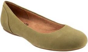 Softwalk Sonoma Flat in Olive Suede at Nordstrom Rack, Size 10.5