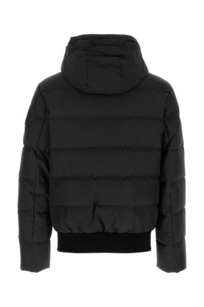 Moose Knuckles Mens Black Polyester Cloud Bomber Down Jacket Blkblk Piumini