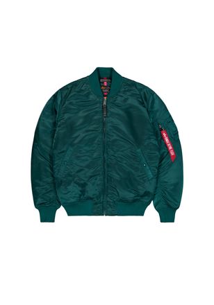 Alpha Industries Bomberjacke ALPHA INDUSTRIES MA-1 VF 59 Long, Herren, Gr. XXL, gr&uuml;n (force gr&uuml;n), Obermaterial: 100% Nylon; Futter: 100% Nylon; F&uuml;llung: 100% Polyeste