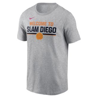 Nike San Diego Padres Stacked City Connect Nike Mens MLB T-Shirt in Grey | N19906GPYP-YNQ