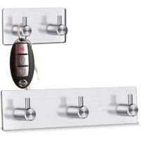 OEM Ganchos Para Toallas De Ba&ntilde;o, Ganchos Autoadhesivos De Acero Inoxidable, Perchero, Toallero De Cocina, Ba&ntilde;o, Armario, Puerta De Oficina - Crezuo