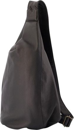 Yohji Yamamoto Unisex Tuck Sling M Crossbody - Yohji Yamamoto Leather Black Cowhide Bags Crossbodies