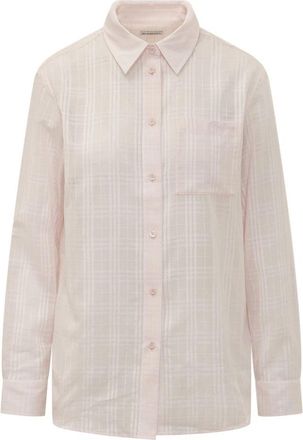 Burberry Long Sleeve Shirt - Dames - Overhemden - Roze - M - Overhemden