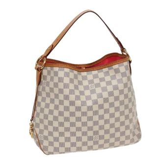 Louis Vuitton Pre-owned Shoulder Bags, female, White, Size: ONE SIZE Pre-owned Damier Azur Shoulder Bag