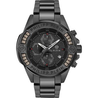 Philipp Plein The $kull Chronograph Bracelet Watch, 44mm in Ip Black at Nordstrom