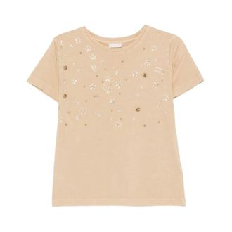 Liu Jo T-Shirts, female, Beige, Size: XL LIU JO White T-shirts and Polos