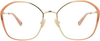 Chlo&eacute; CH0017O006 Butterfly Full Rim Metal Eyeglasses - Gold