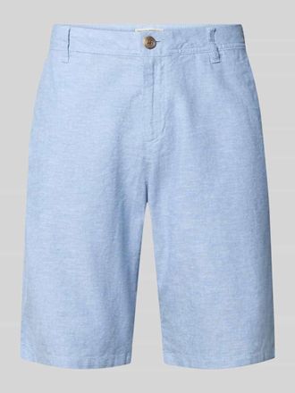 Tom Tailor Regular Fit Leinenshorts aus Leinen-Baumwoll-Mix in Hellblau, Gr&ouml;&szlig;e 30