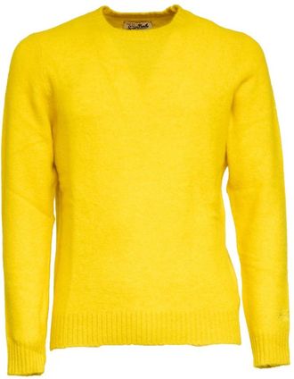 MC2 Saint Barth Regent Crewneck - Heren - Ronde hals truien - Geel - S - Truien & Vesten