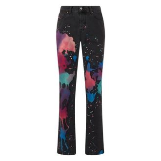 Diesel Straight Jeans, male, Multicolor, Size: W33 Printed Slim Fit Jeans