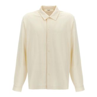 Séfr Hombre, Camisas, Blanco, Talla: L