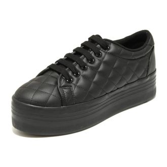 Jeffrey Campbell Zomg Quilted - female - Jeffrey Campbell - Sneakers - Black - 8 UK - Shoes