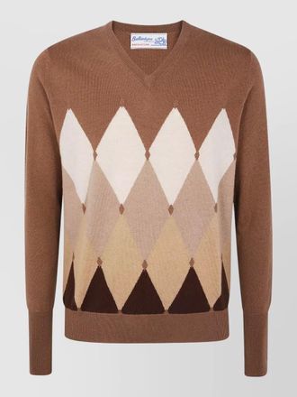 Ballantyne cashmere v-neck jumper