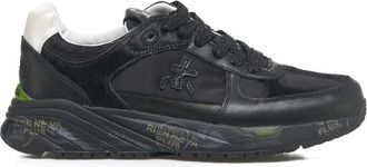 Premiata Zwarte Sneakers - Dames - Sneakers - Zwart - 36 EU - Leer - Schoenen