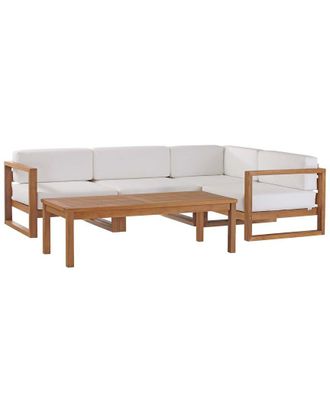 ModWay Upland Outdoor Patio Teak 5-Piece Sectional Sofa Set