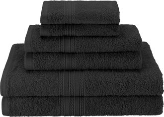 Superior Eco-Friendly Ringspun Cotton Modern Absorbent 6-Piece Towel Set