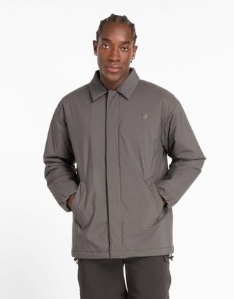 New Balance Giacca coach nera-Nero