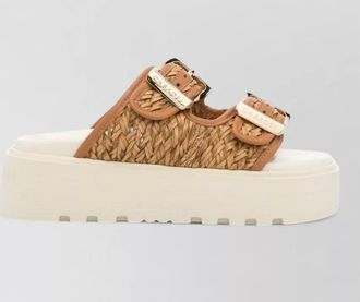 Casadei woven platform sandals