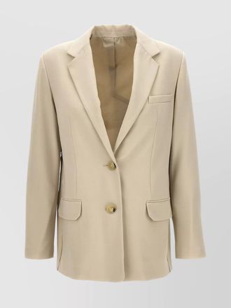 Helmut Lang logo band blazer with chest pocket