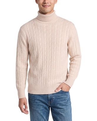 N.Peal N.Peal Berwick Cable 100% Cashmere Roll Neck Sweater