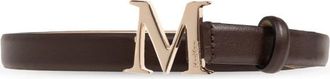 Max Mara Mclassic 20 Leren Riem - Dames - Riemen - Bruin - M - Leer - Accessoires