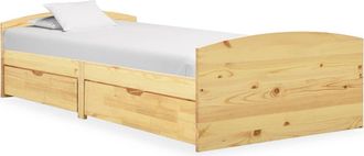 vidaXL Estructura De Cama Con 2 Cajones Madera Maciza Pino 90x200 Cm Vidaxl