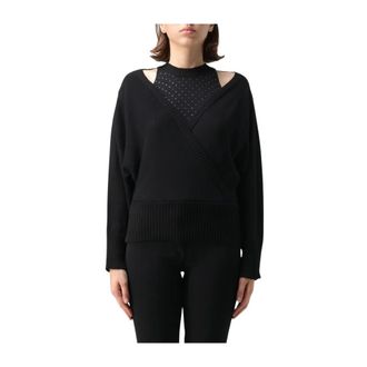 Simona Corsellini V-neck Truien - Dames - V-hals truien - Zwart - M - Truien & Vesten
