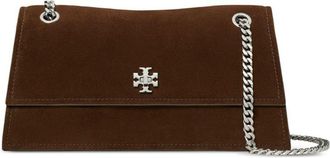 Tory Burch Kira Turnlock Shoulder Bag In Brown Leather