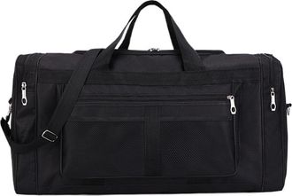 Generic Compatible For Travel Duffel Bag Carry On Luggage Tote Large Capacity Weekender Gym Sport Holdall Overnight Pouches(Black)