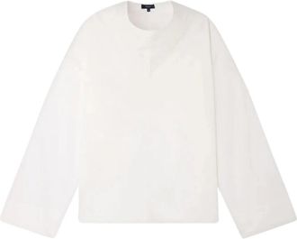 SOEUR Fidji Cowl-Neck Blouse - Dames - Blouses - Wit - XS - Katoen - Overhemden