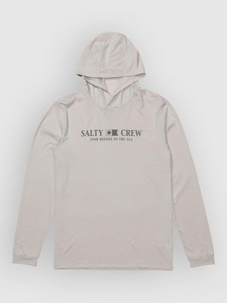 Salty Crew Flagship Hood Sunshirt Longsleeve Lycra gris