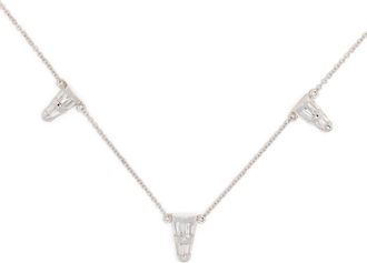 Nikos Koulis 18kt white gold Energy diamond necklace - women - Diamond/18kt White Gold - One Size - Silver