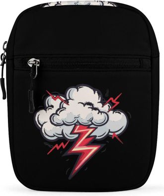 Generic Cloud Thunder Crossbody Bag Adjustable Satchel Cute Shoulder Bag Lightweight Sling Bags