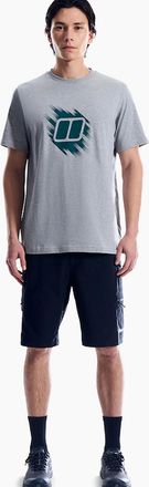 Berghaus Mens Berghaus Sketched Blocks Essential T-Shirt - Grey - Size: 42