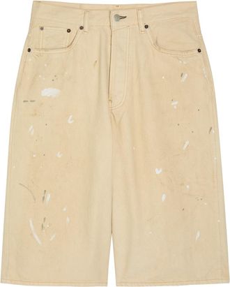 Acne Studios Paint-splatter Denim Shorts - White - 52 (IT52 / XL)