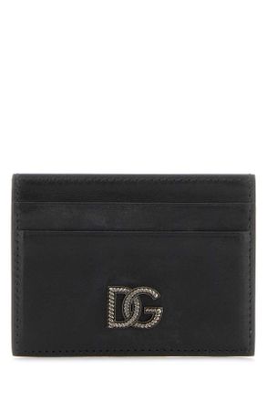 Dolce & Gabbana Black Leather Card Holder